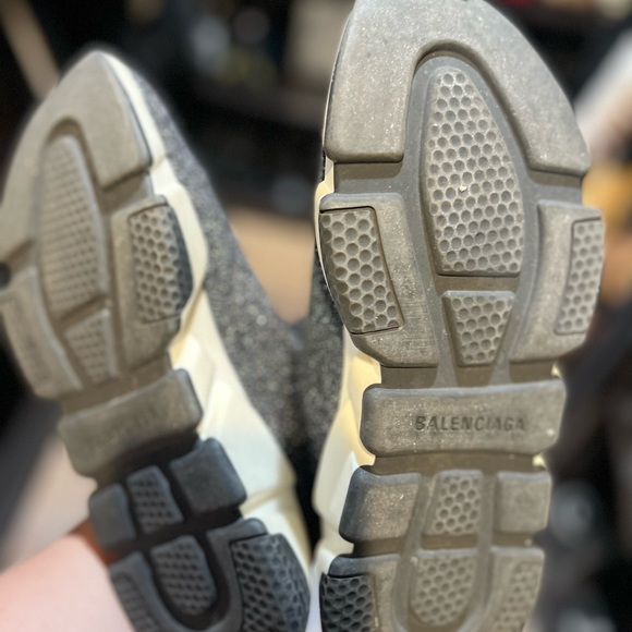 Balenciaga Speed Knit Trainers (Black with glitter) - Picture 5 of 5